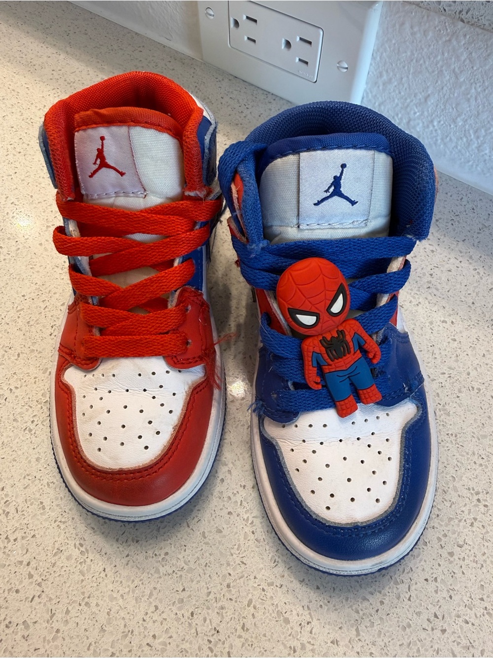 Bundle! Spiderman Themed Kids Swimsuit Costume 4T and Sneakers Size 10 - Picture 7 of 13